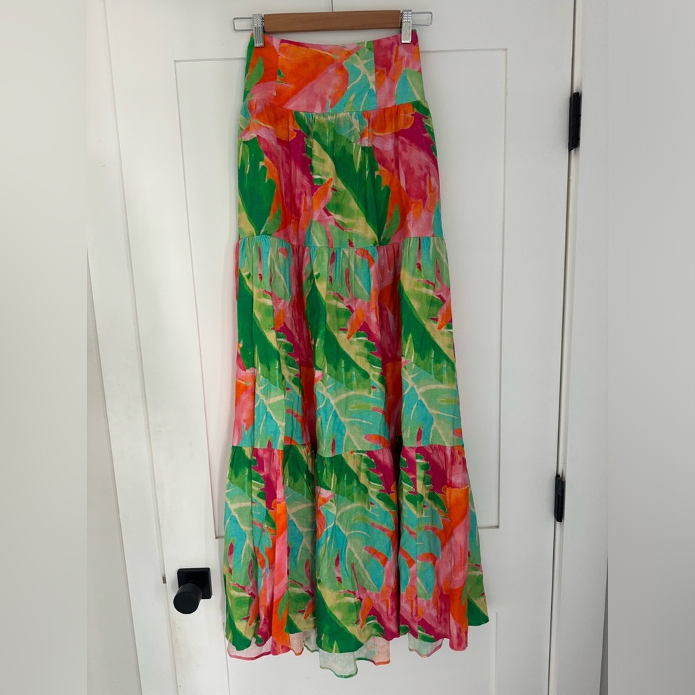 BRAND NEW Show Me Your Mumu Melody Maxi Skirt in Tropic Palm size medium